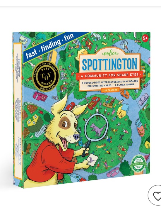 Eeboo Other - eeBoo Spottington Board Game | Fast-Paced Seek & Find Family Game